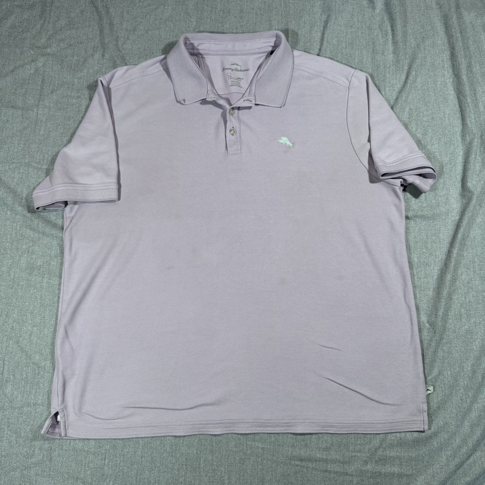 Tommy Bahama Polo Shirt Mens XXL Supima Cotton Blend Marlin Embroidered Golf‎